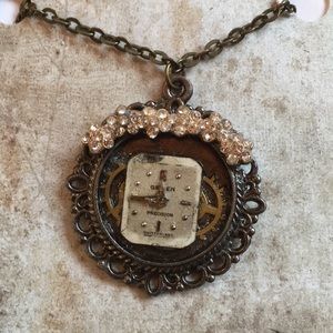OOAK Necklace Made from Vintage/Antique Watched